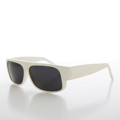 White Flat Top Vintage Sunglass - Jamal
