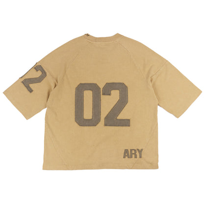 "GOLDEN WHEAT" PANELED OVERSIZED JERSEY