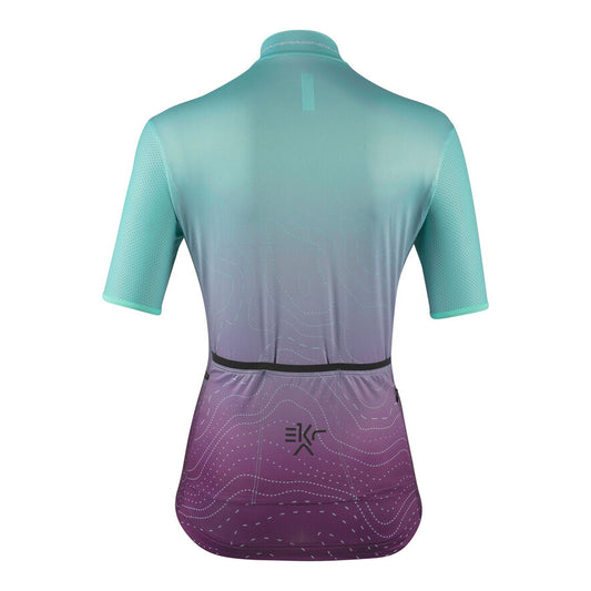 Campagnolo EKAR Robaan Women's Cycling Jersey (Light Blue / Violet) XS, S, M, L