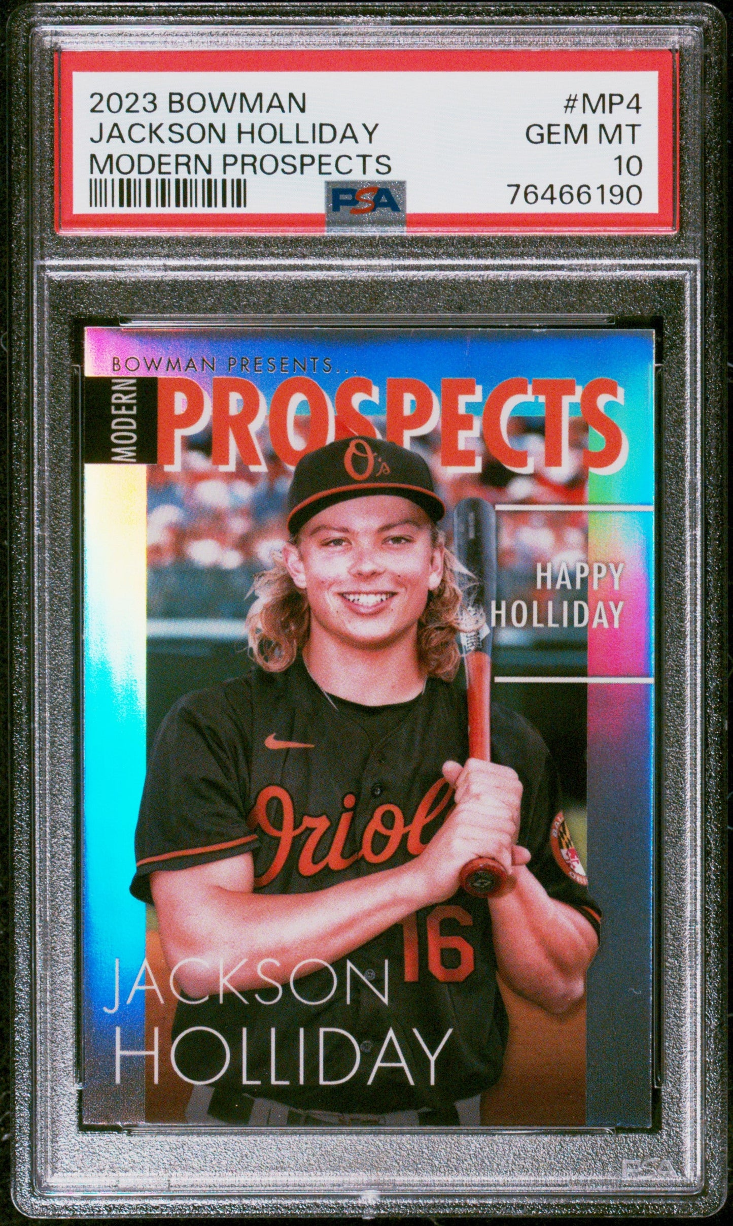Graded 2023 Topps Bowman Jackson Holliday #MP4 Modern Prospects Rookie RC Baseball Card PSA 10 Gem Mint