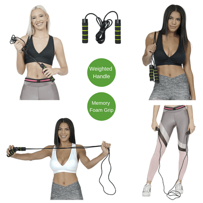 Weighted Jump Rope with Memory Foam Handles