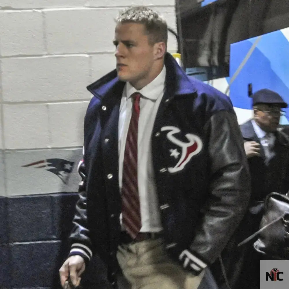 JJ Watt Houston Texas Varsity Black Jacket