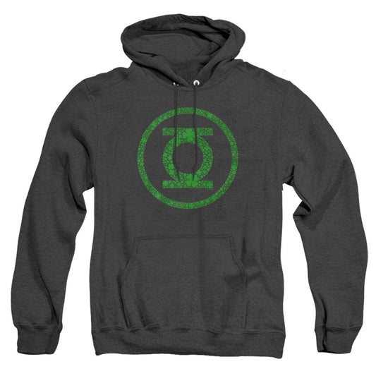 Green Lantern St. Patrick'S Day Shamrock Logo Mens Heather Hoodie Black Officially Licensed