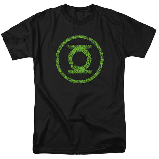Green Lantern St. Patricks Day Shamrock Logo Mens T Shirt Black Officially Licensed