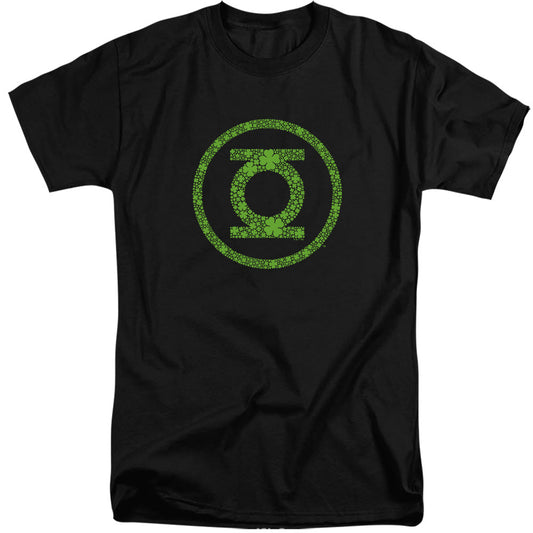 Green Lantern St. Patrick'S Day Shamrock Logo Mens Tall T Shirt Black Officially Licensed