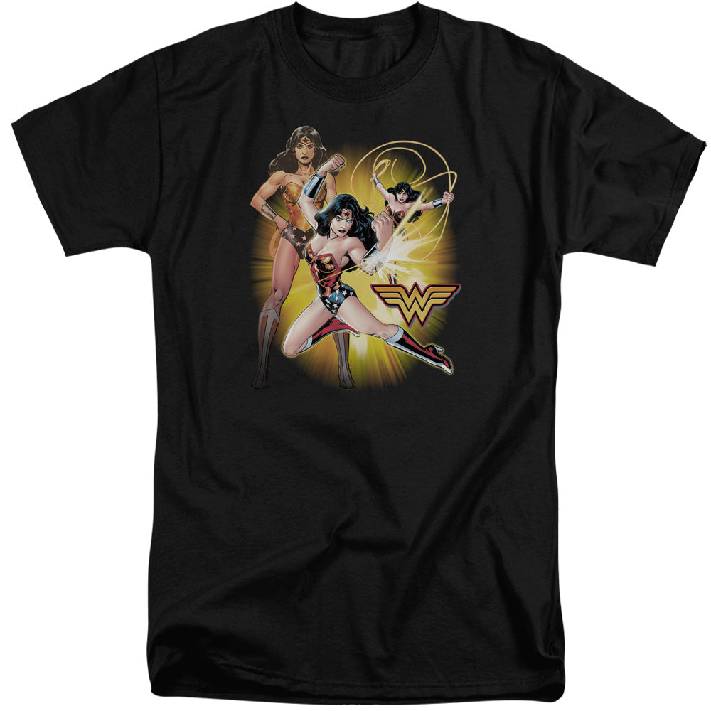 Justice League Of America Wonder Woman Mens Tall T Shirt Black Officially Licensed