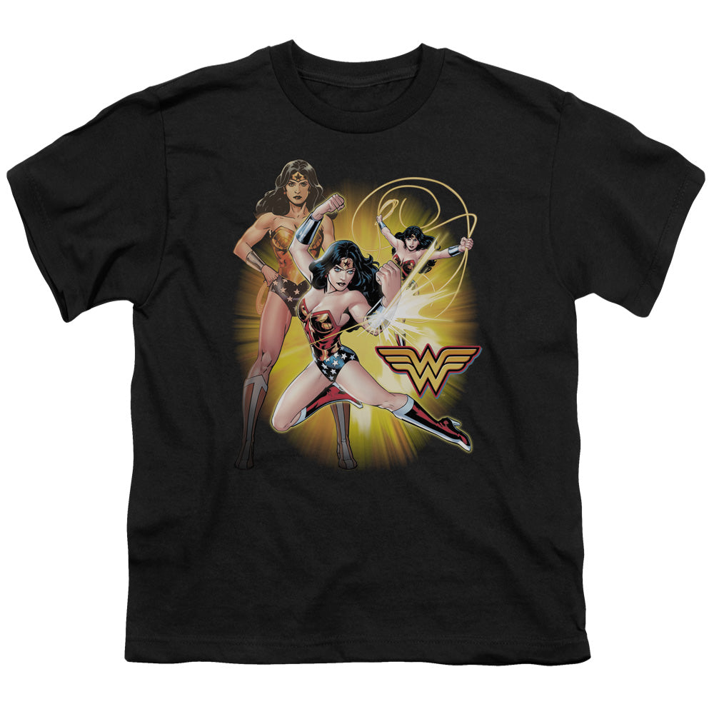 Justice League Wonder Woman Kids Youth T Shirt Black Officially Licensed