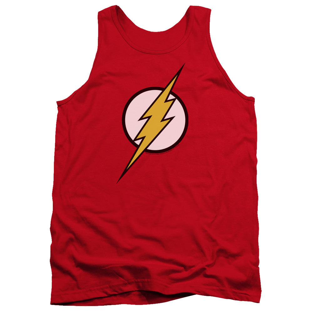 Justice League Flash Logo Mens Tank Top Shirt Red Officially Licensed