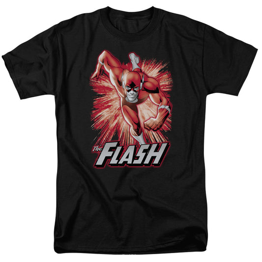 Justice League Of America Flash Red & Gray Mens T Shirt Black Officially Licensed