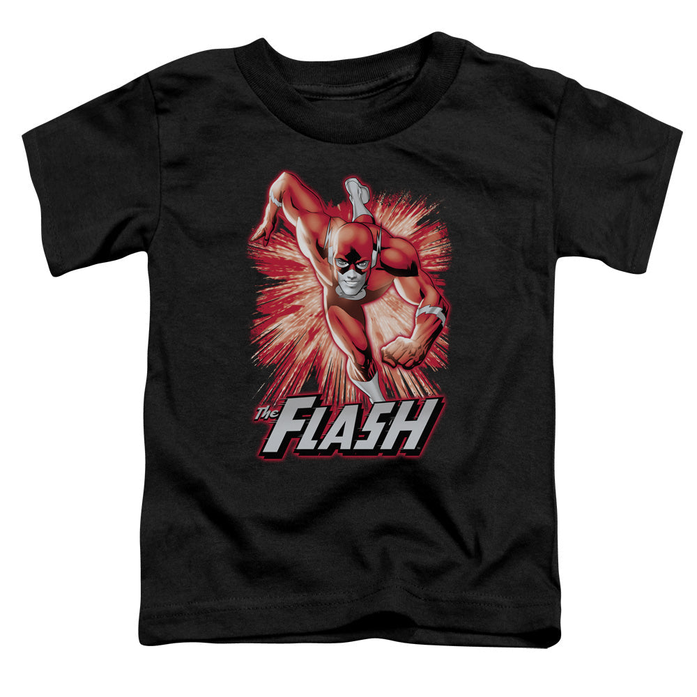 Justice League Flash Red & Gray Toddler Kids Youth T Shirt Black Officially Licensed