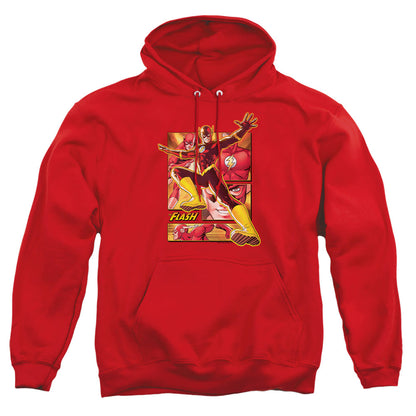 Justice League Of America Flash Mens Hoodie Red Officially Licensed