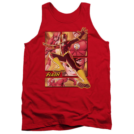 Justice League Flash Mens Tank Top Shirt Red Officially Licensed