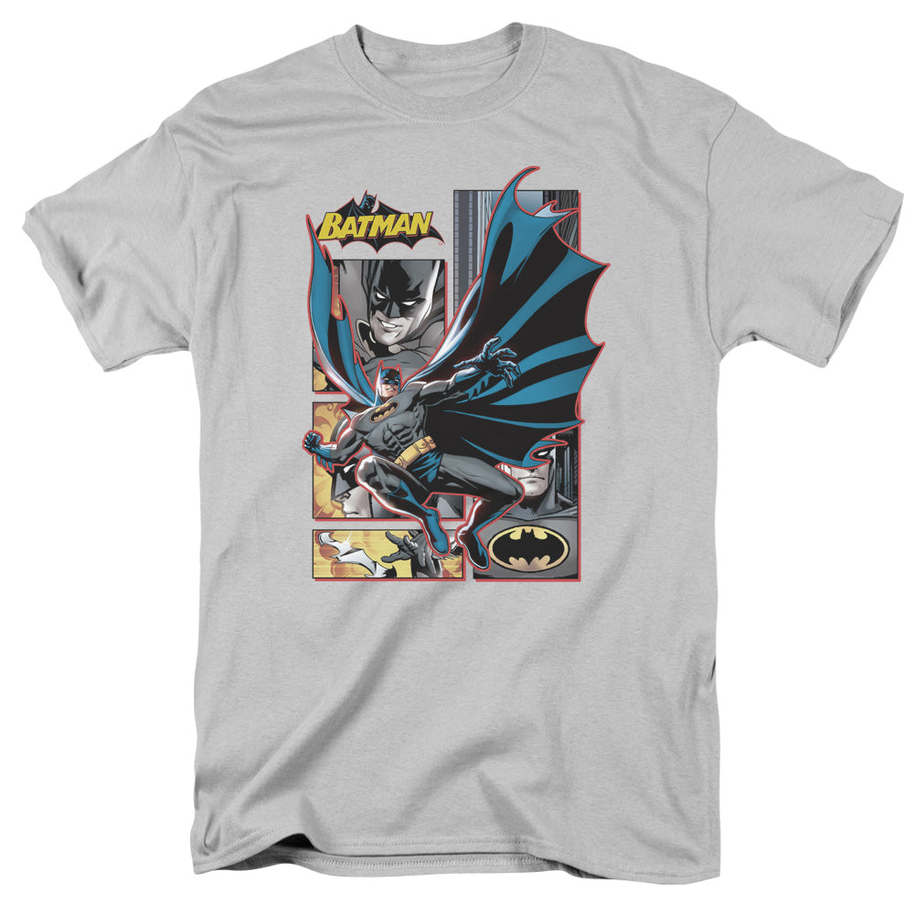 Batman Panels Mens T Shirt Silver Officially Licensed