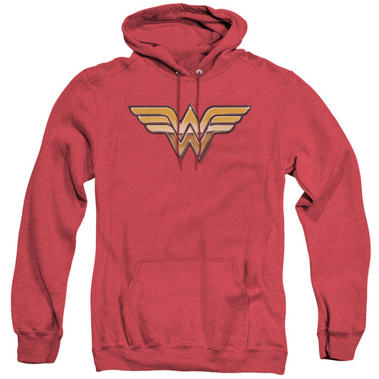Justice League Golden Heather Mens Hoodie Red Officially Licensed