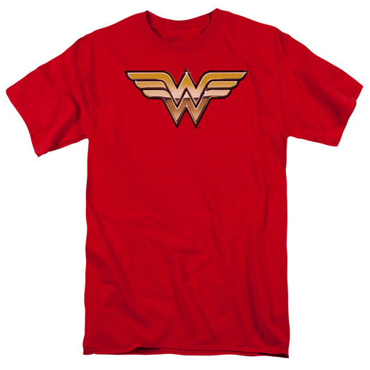 Justice League Of America Golden Mens T Shirt Red Officially Licensed
