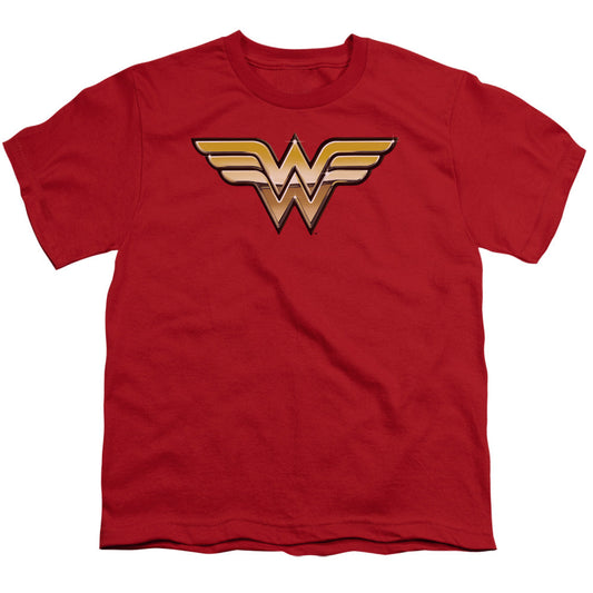 Justice League Golden Kids Youth T Shirt Red Officially Licensed