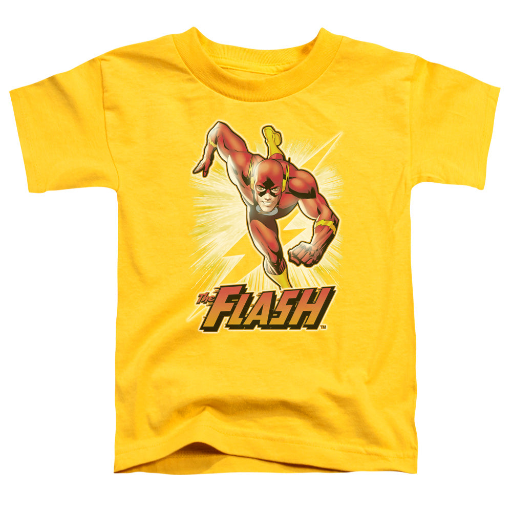 Justice League Flash Yellow Toddler Kids Youth T Shirt Yellow Officially Licensed