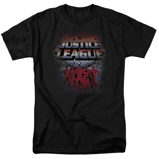 Justice League Of America Star League Mens T Shirt Black Officially Licensed