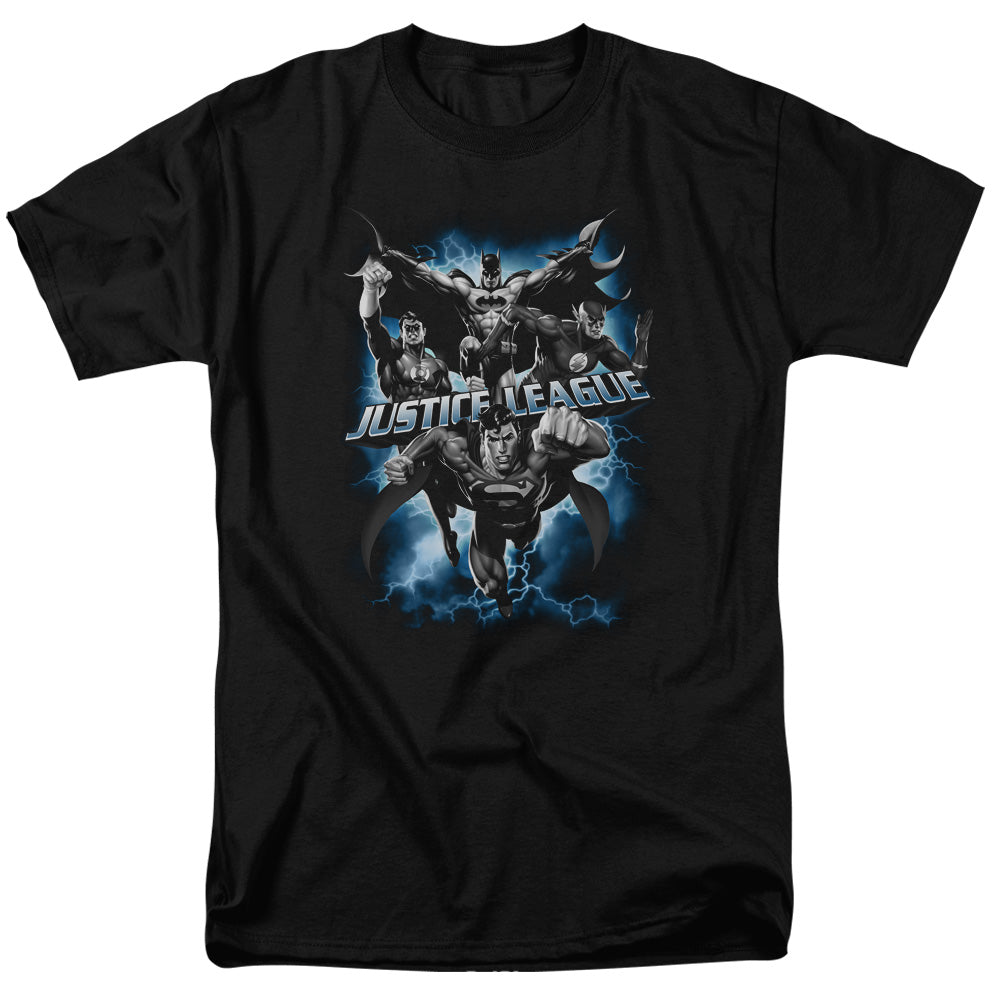 Justice League Of America Justice Storm Mens T Shirt Black Officially Licensed