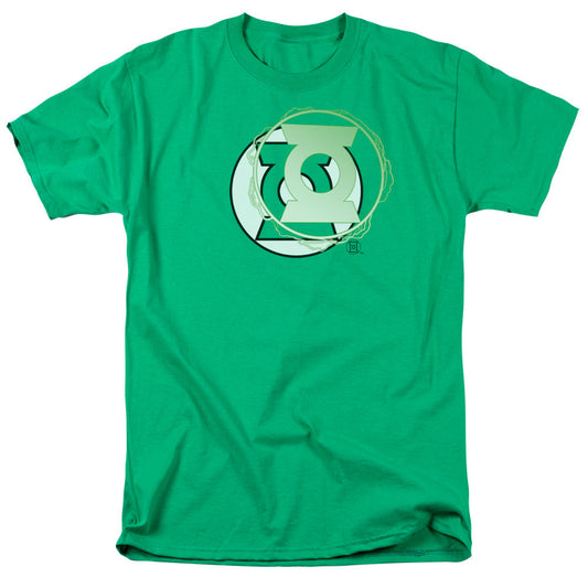 Justice League Of America Gl Energy Logo Mens T Shirt Kelly Green Officially Licensed