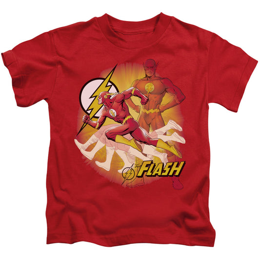 Justice League Lightning Fast Juvenile Kids Youth T Shirt Red Officially Licensed