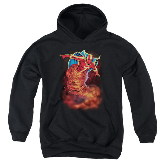 Justice League Tornado Cloud Kids Youth Hoodie Black Officially Licensed