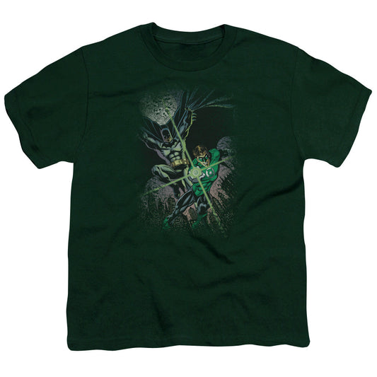 Justice League Brave & Bold #1 Kids Youth T Shirt Hunter Green Officially Licensed