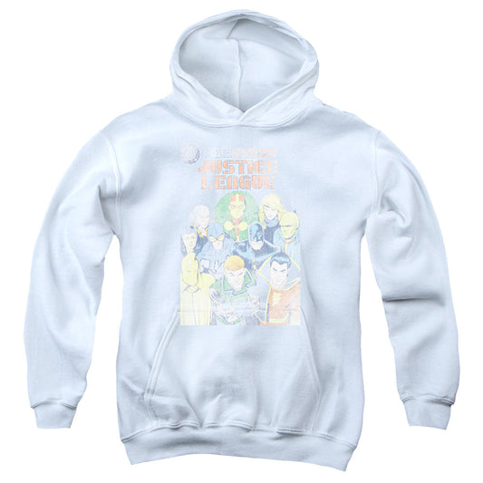 Justice League Justice League #1 Cover Kids Youth Hoodie White Officially Licensed