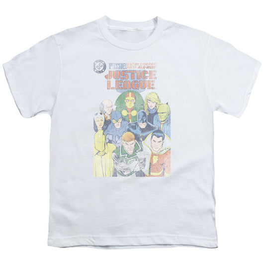 Justice League Justice League #1 Cover Kids Youth T Shirt White Officially Licensed