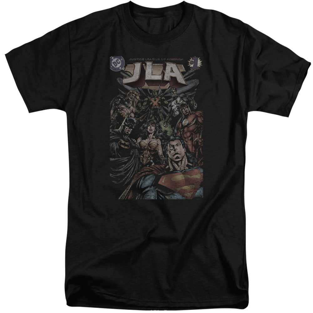 Justice League Of America #1 Cover Mens Tall T Shirt Black Officially Licensed