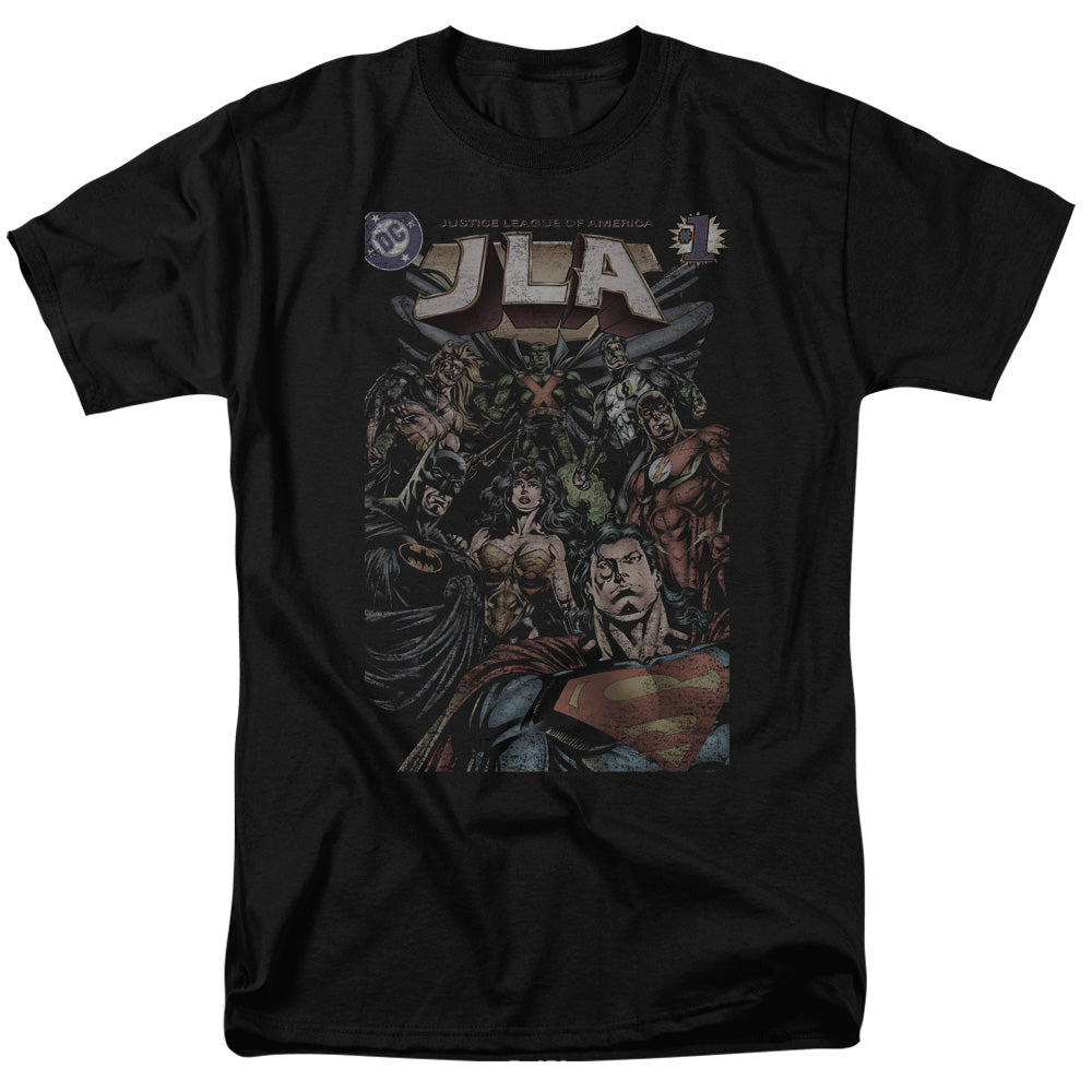 Justice League Of America #1 Cover Mens T Shirt Black Officially Licensed