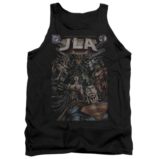 Justice League #1 Cover Mens Tank Top Shirt Black Officially Licensed