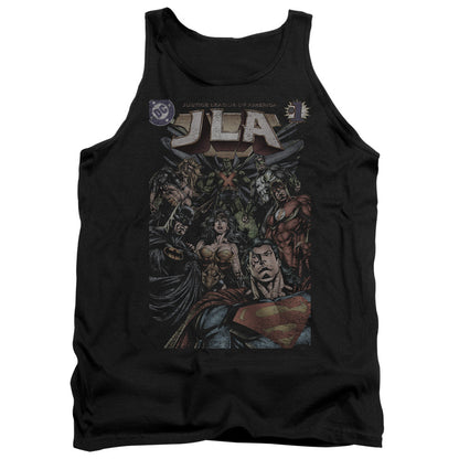 Justice League #1 Cover Mens Tank Top Shirt Black Officially Licensed