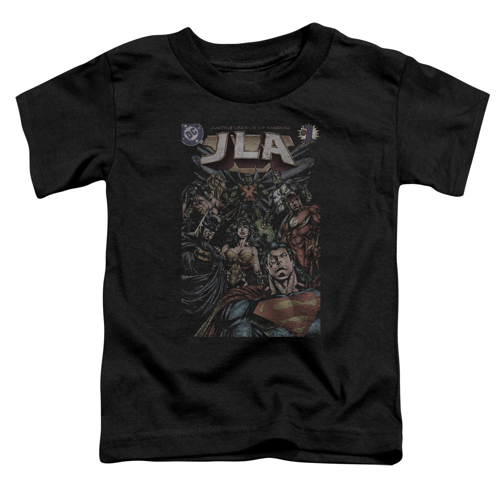 Justice League #1 Cover Toddler Kids Youth T Shirt Black Officially Licensed