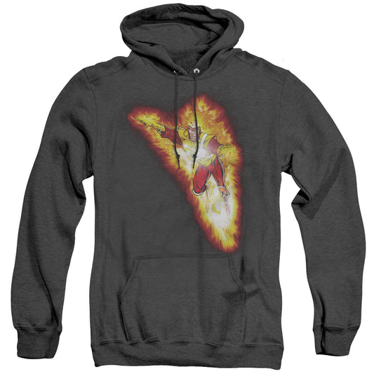 Justice League Of America Firestorm Blaze Mens Heather Hoodie Black Officially Licensed