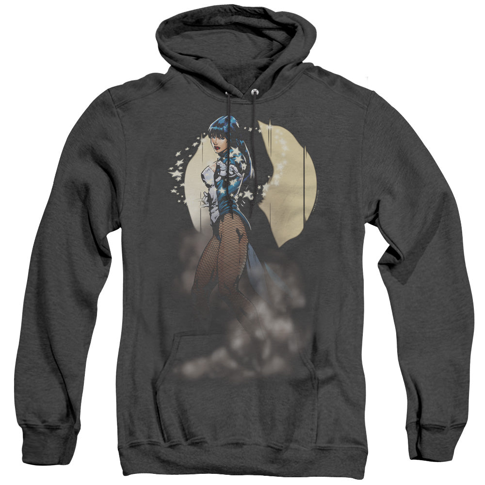 Justice League Of America Zatanna Illusion Mens Heather Hoodie Black Officially Licensed