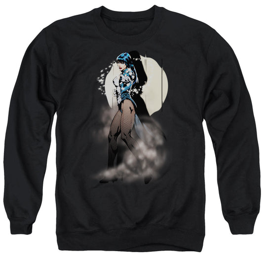 Justice League Zatanna Illusion Mens Crewneck Sweatshirt Black Officially Licensed
