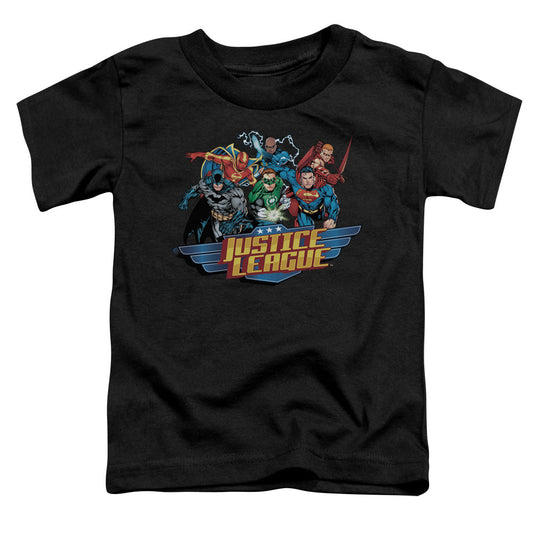 Justice League Ready to Fight Toddler Kids Youth T Shirt Black Officially Licensed