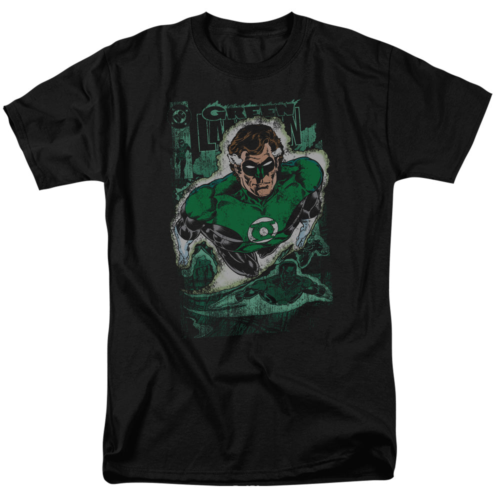 Green Lantern #1 Distressed Mens T Shirt Black Officially Licensed