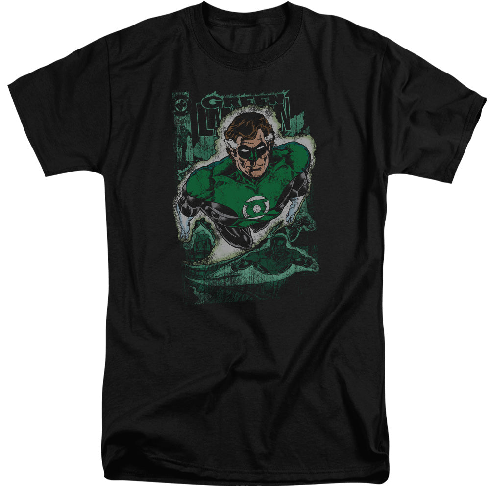 Justice League Of America Green Lantern #1 Distress Mens Tall T Shirt Black Officially Licensed