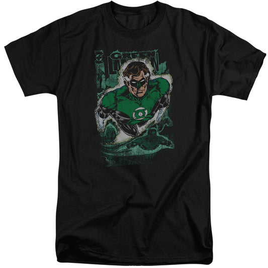 Justice League Of America Green Lantern #1 Distress Mens Tall T Shirt Black Officially Licensed