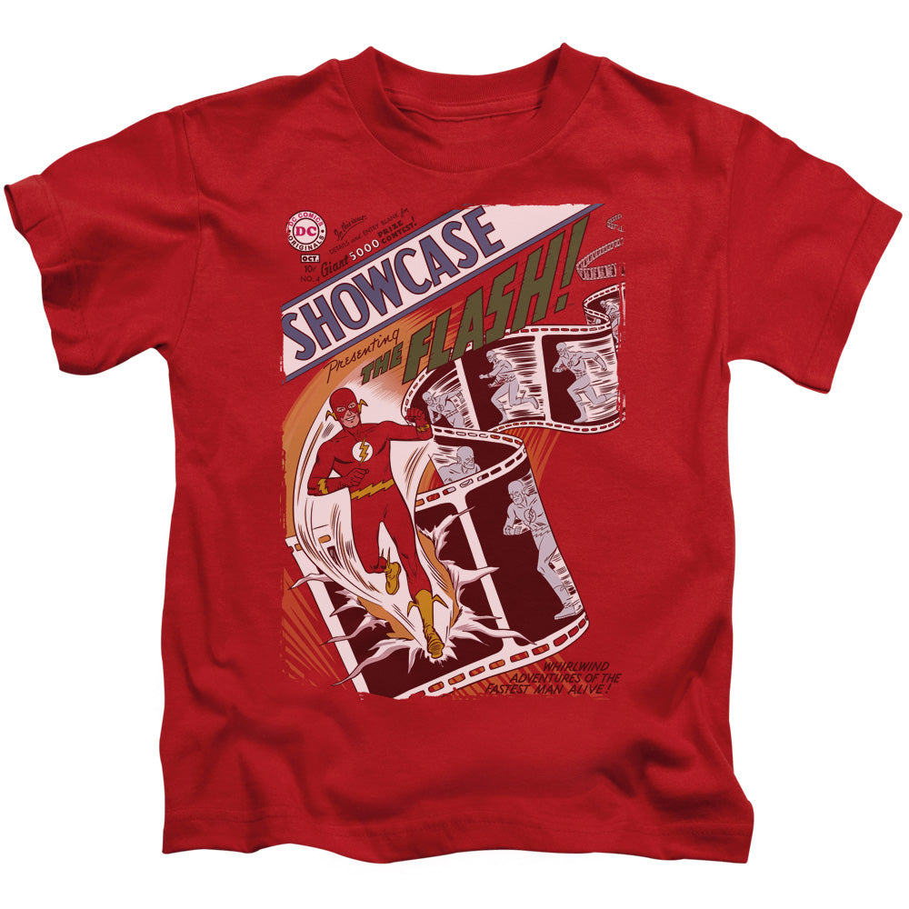 Justice League Showcase #4 Cover Juvenile Kids Youth T Shirt Red Officially Licensed