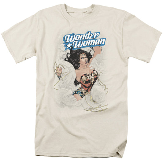 Dco Justice League Of America Ww #14 Cover Mens T Shirt Cream Officially Licensed
