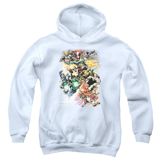 Justice League Brightest Day #0 Kids Youth Hoodie White Officially Licensed