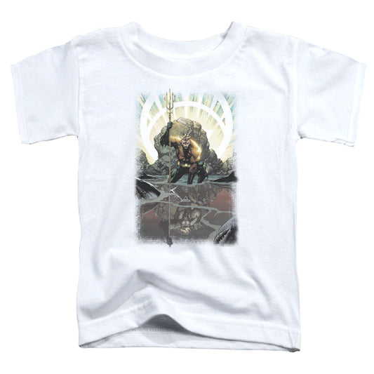 Justice League Brightest Day Aquaman Toddler Kids Youth T Shirt White Officially Licensed