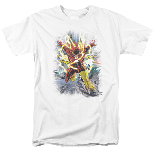 Justice League Of America Brightest Day Flash Mens T Shirt White Officially Licensed