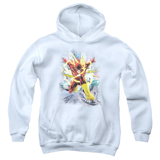 Justice League Brightest Day Flash Kids Youth Hoodie White Officially Licensed