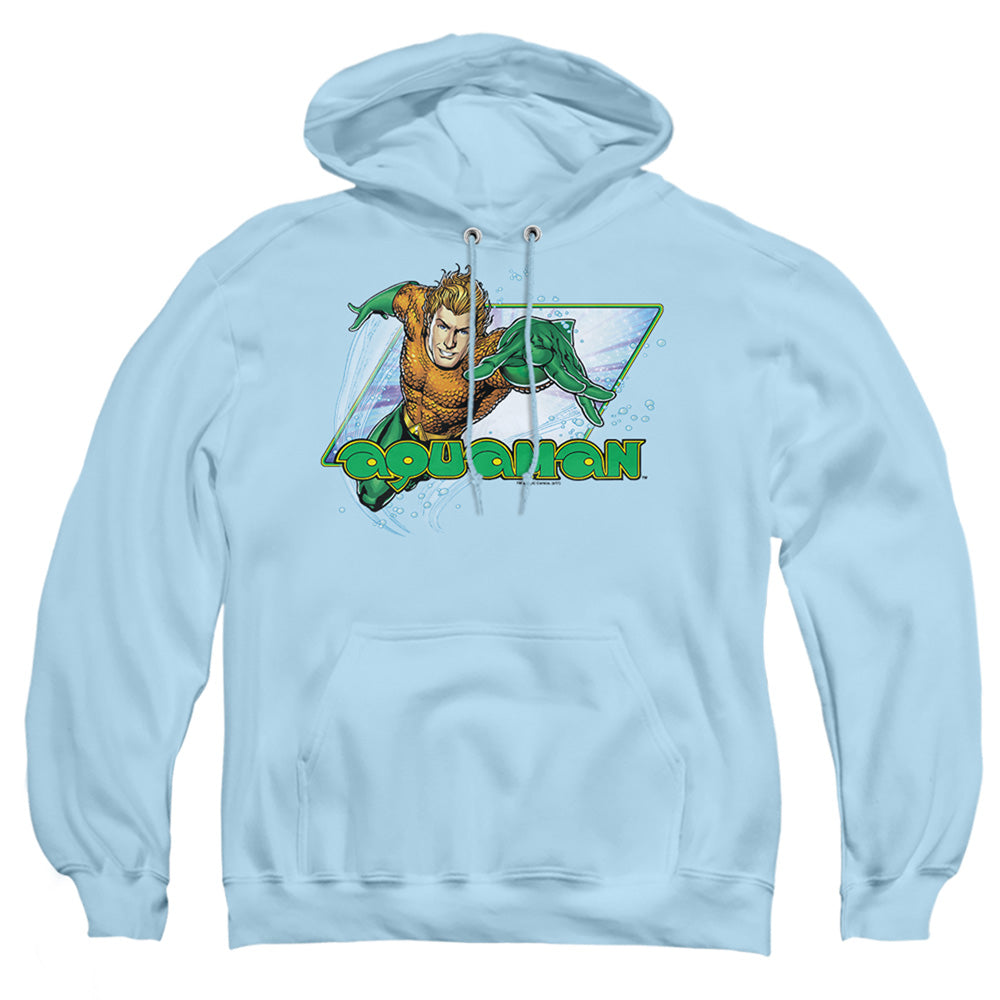 Justice League Of America Aquaman Mens Hoodie Light Blue Officially Licensed