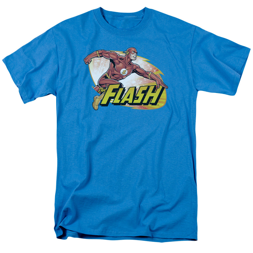 Justice League Of America Flash Zoom Mens T Shirt Turquoise Officially Licensed