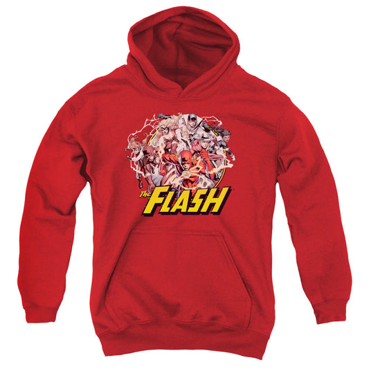 Justice League Flash Family Kids Youth Hoodie Red Officially Licensed